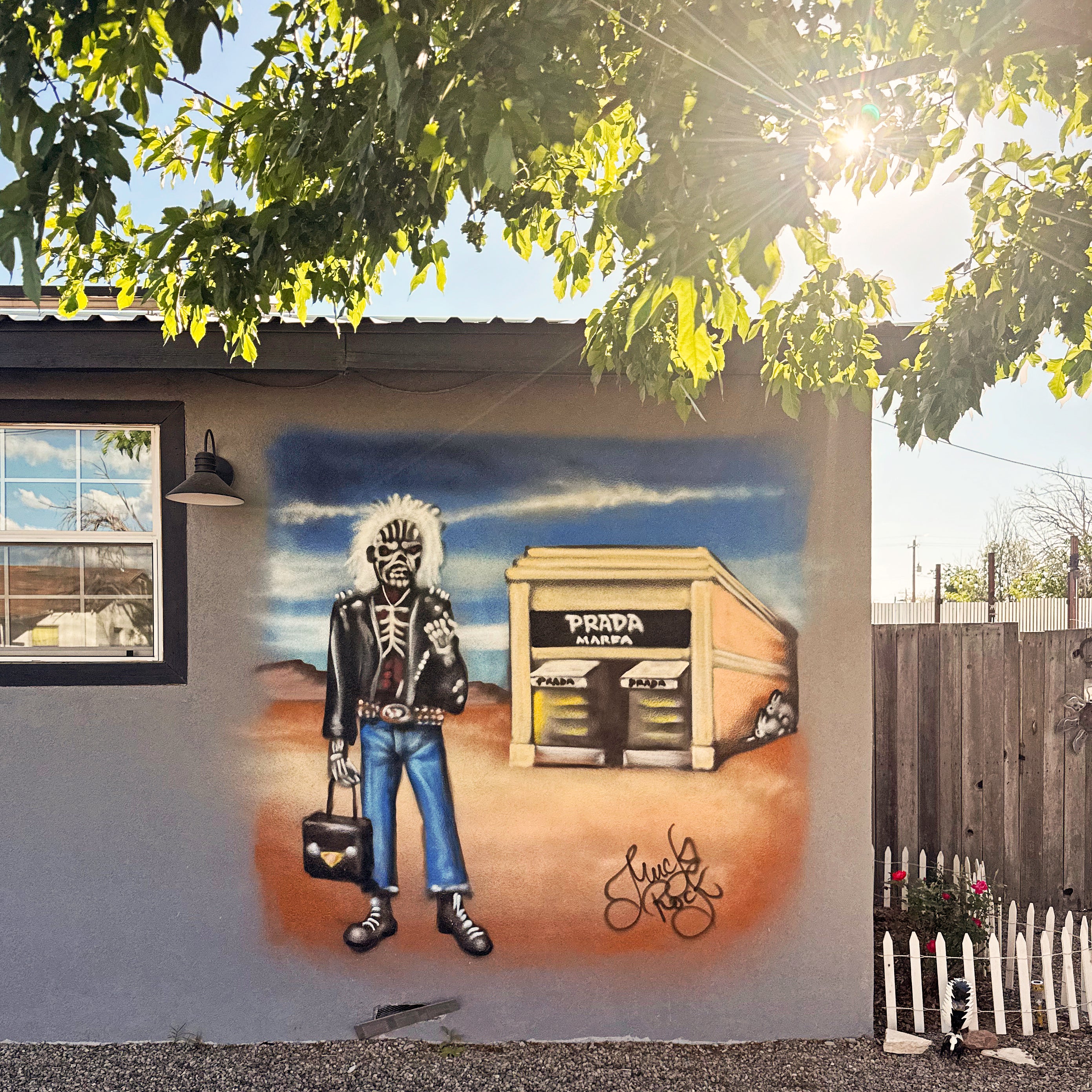 Eddie at Prada Marfa T-Shirt | Marfa Street Art Graphic Tee – Love