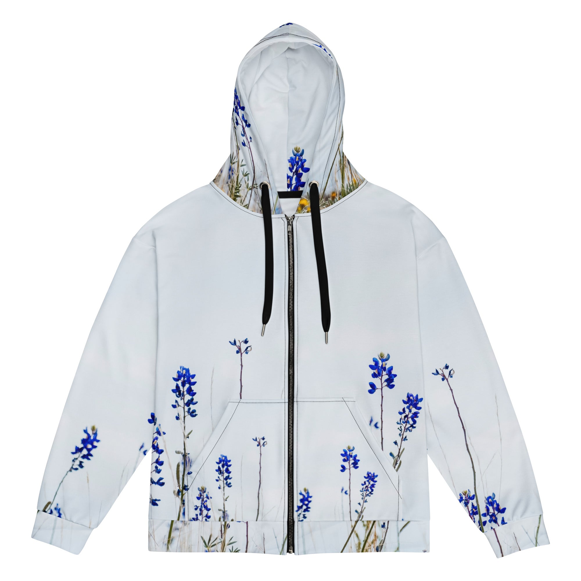Bluebonnet Unisex Zip Hoodie – Love Marfa