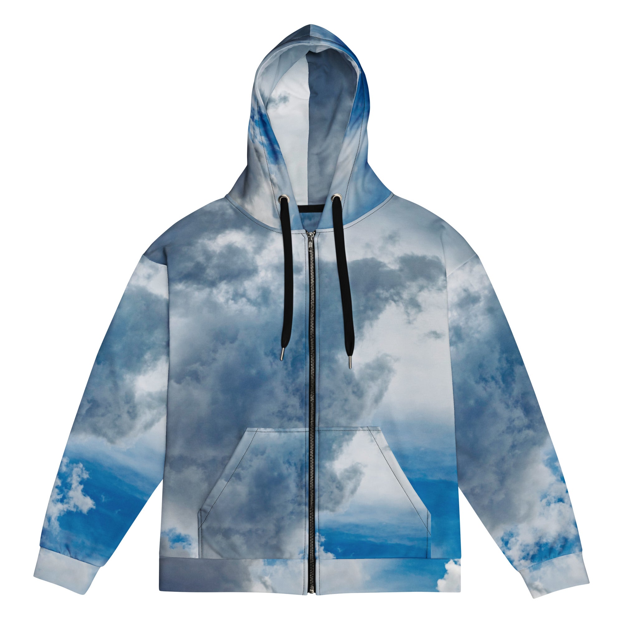 Blue Clouds Unisex Zip Hoodie – Love Marfa